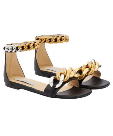 Stella McCartney - Falabella embellished flat sandals