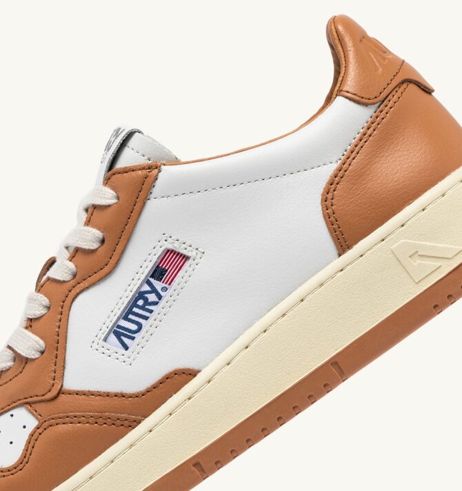 Autry Medalist Low Bicolor - White/Dark Orange - Afbeelding 6