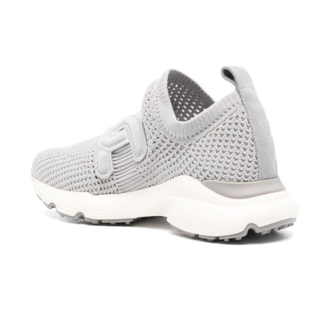 TOD'S Knit Sock Sneaker – Light Grey - Image 3