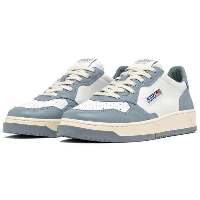 Autry Medalist Low Sneakers White-Light Blue Leather - Image 2