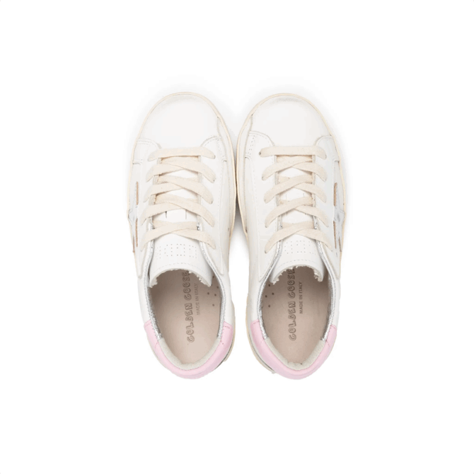 Golden Goose Matchstar Sneaker – White With Pink Accent - Image 2