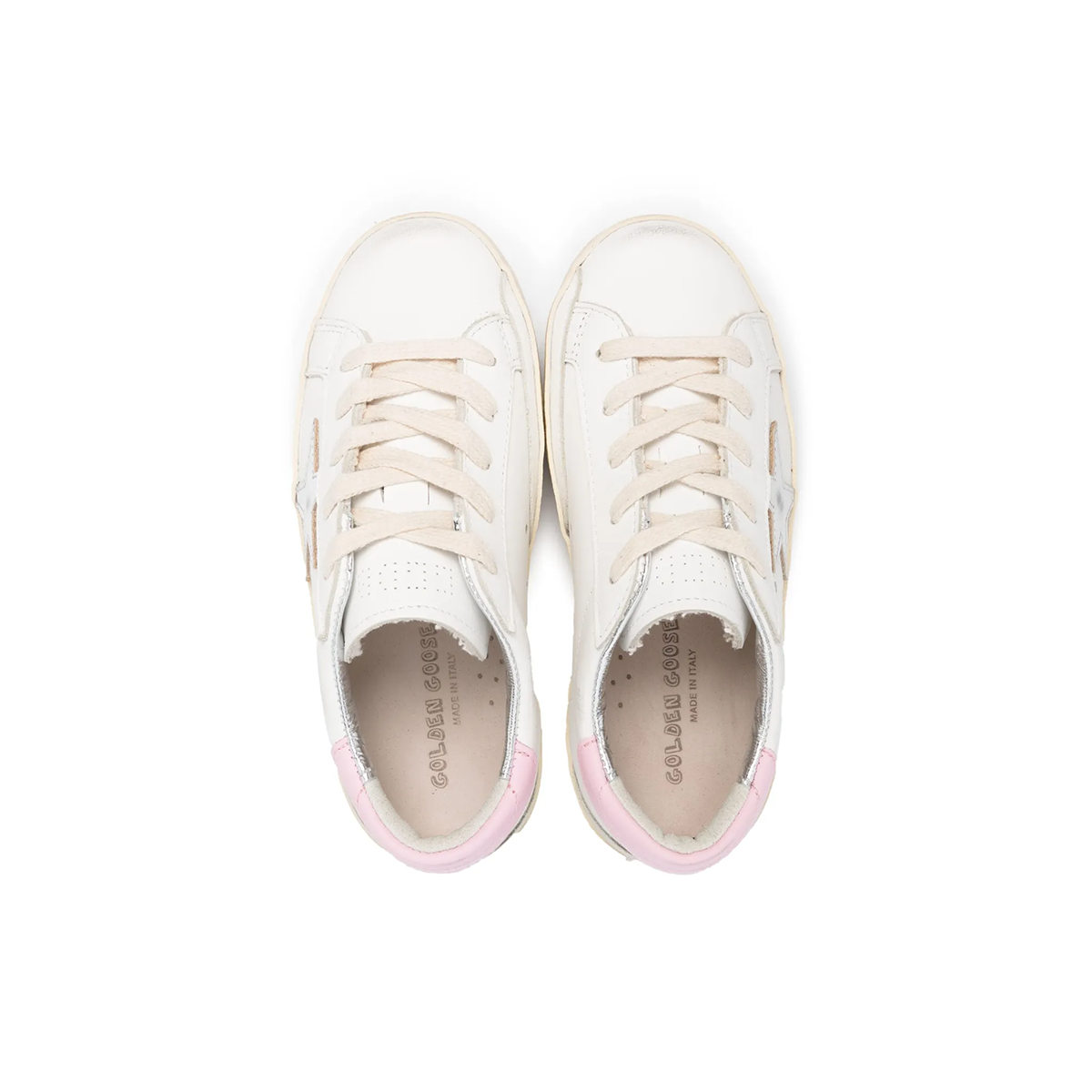 Golden Goose Matchstar Sneaker – White With Pink Accent 2 Golden Goose Matchstar Sneaker – White With Pink Accent - Image 2