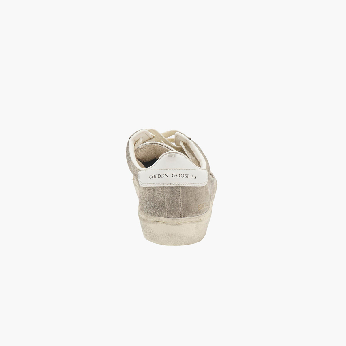 Golden Goose Super-Star – Grey Distressed Sneaker with White Accents 3 Golden Goose Super-Star – Grey Distressed Sneaker with White Accents - Image 3