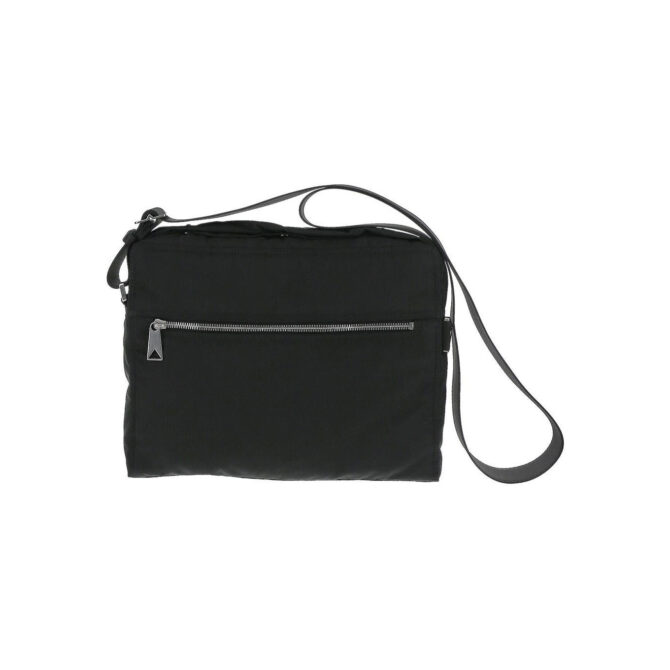 Prada Black Nylon Crossbody Bag with Zip Pocket