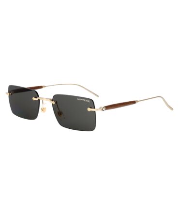 Montblanc 001 Gold Grey Sunglasses MB0453S